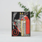 Vintage Krampus Briefkaart (Staand voorkant)