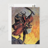 Vintage Krampus Briefkaart (Voorkant / Achterkant)