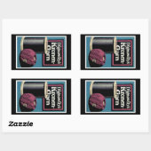 Vintage Kronengard Yarn Rechthoekige Sticker (Vel)