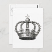 Vintage Kroon Briefkaart (Voorkant / Achterkant)