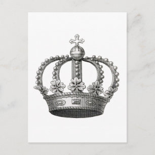 Vintage Kroon Briefkaart
