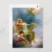 Vintage Kunst Celestial Angels Briefkaart (Voorkant / Achterkant)