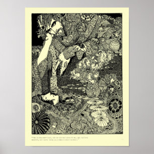 Vintage Kunst voor Morella van Edgar Allan Poe Poster