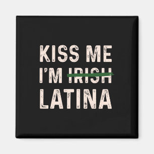 Vintage Kus Me Ik Ben Iers Latina Grafisch Ontwerp Magneet