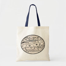 Vintage kust-erfgoed tas