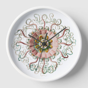 Vintage kwal tekening Wall Clock