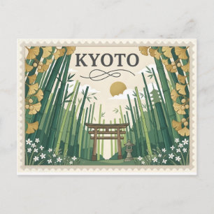 Vintage Kyoto Japan Reisposter Kunst Briefkaart