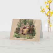 Vintage La Bonne Mere (de Goede Moeder), teruggeze Kaart (Gele Bloem)