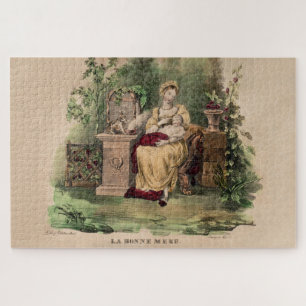 Vintage La Bonne Mere (de Goede Moeder), teruggeze Legpuzzel