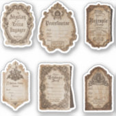 Vintage Labels Scrapbook Junk Journal  (Voorkant)