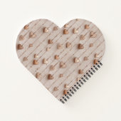 Vintage Lace Heart Strings Notitieboek (Achterkant)