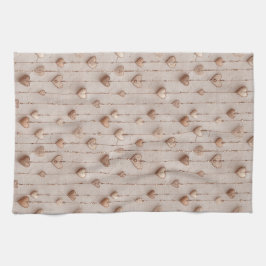 Vintage Lace Heart Strings Theedoek