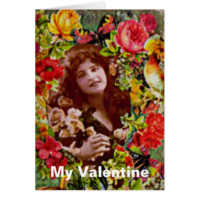 Vintage Lady Cameo en Rose (Devant)