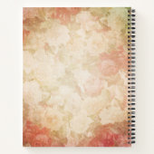Vintage Lady Flowers Carnet spiral (Dos)
