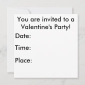 Vintage Lady My Valentine Invitation (Dos)