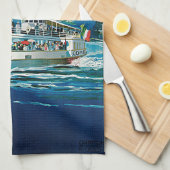 Vintage Lago di Como Theedoek (Quarter Fold)