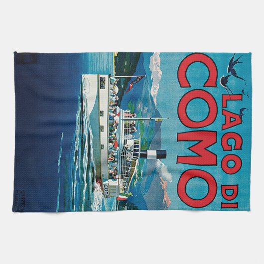 Vintage Lago di Como Theedoek (Horizontaal)