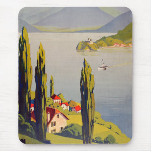 Vintage Lake Annecy France Travel Poster Muismat