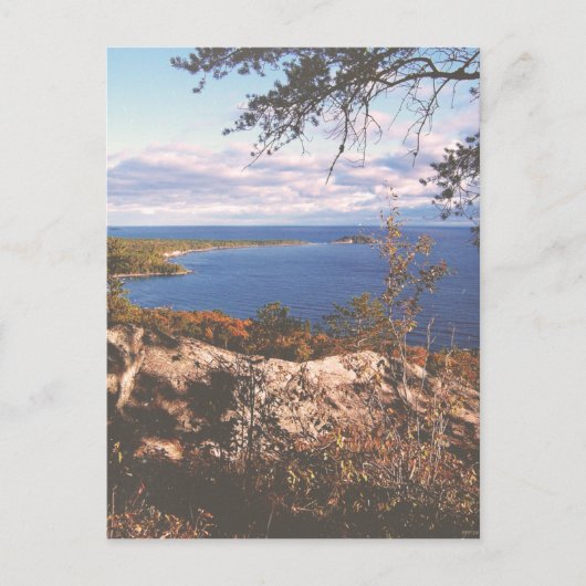 Vintage Lake Superior Shores Briefkaart (Voorkant)