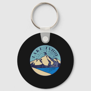 Vintage Lake Tahoe Skien Sneeuw Bergen  Sleutelhanger