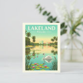 Vintage Lakeland Florida Briefkaart (Staand voorkant)