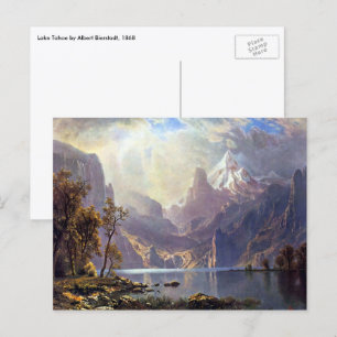 Vintage Landschap, Lake Tahoe door Albert Bierstad Briefkaart