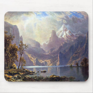 Vintage Landschap, Lake Tahoe door Albert Bierstad Muismat