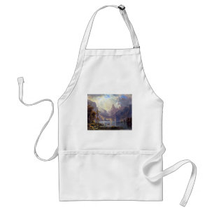 Vintage Landschap, Lake Tahoe door Albert Bierstad Standaard Schort