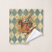 Vintage lapin blanc (Gant de toilette)