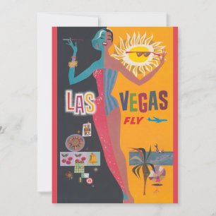 Vintage Las Vegas gokreizen reisposter kunst Kaart