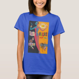 Vintage Las Vegas gokreizen reisposter kunst T-shirt