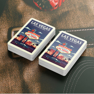 Vintage Las Vegas Nevada Pokerkaarten