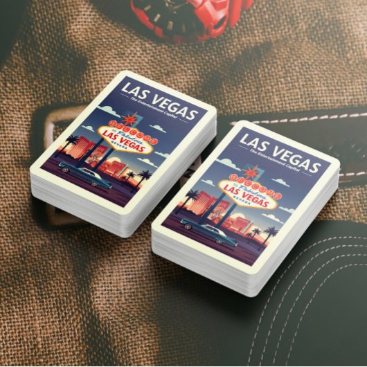 Vintage Las Vegas Nevada Pokerkaarten