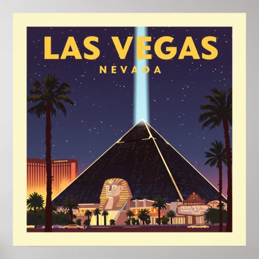 Vintage Las Vegas Nevada Poster (Voorkant)