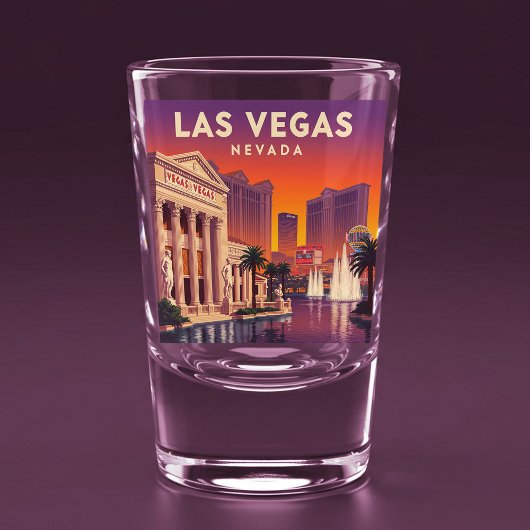 Vintage Las Vegas Nevada Shot Glas