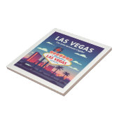 Vintage Las Vegas Nevada Tegeltje (Zijkant)