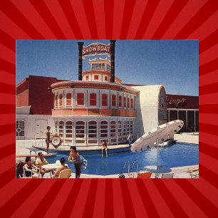 Vintage Las Vegas Showboot Briefkaart