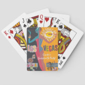 Vintage Las Vegas vrijgezellenfeest weekendfeest Pokerkaarten (Achterkant)