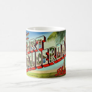 Vintage. Lauderdale Florida Carte postale Mug