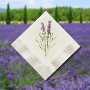 Vintage lavendel servetten