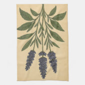 Vintage Lavender on Weathered Paper Theedoek (Verticaal)