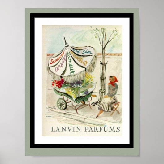 Vintage Lavin Parfums Advertisement Poster (Voorkant)