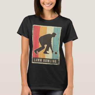 Vintage Lawn Bowling Sport Retro Poster 1426 T-shirt