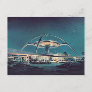 Vintage LAX Los Angeles Airport Briefkaart