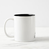 vintage le paris tweekleurige koffiemok (Links)
