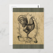 Vintage Le Poulet Briefkaart (Voorkant / Achterkant)