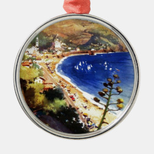 Vintage Levanto Genova Italië Toerisme Metalen Ornament