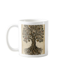 Vintage Levensboom Koffiemok