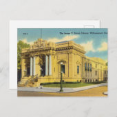 Vintage, Library, Williamsport, Pennsylvania Briefkaart (Voorkant / Achterkant)