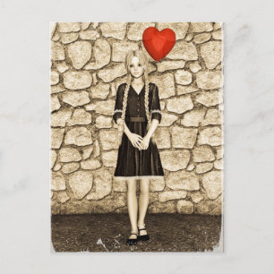Vintage Liefde Briefkaart